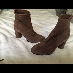 Antonio Melani stretch suede ankle boots